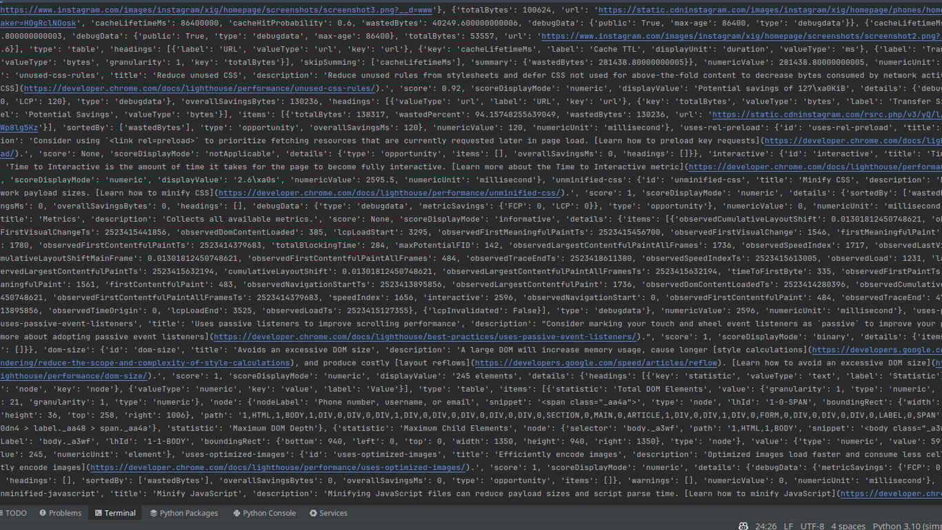 Large JSON response object