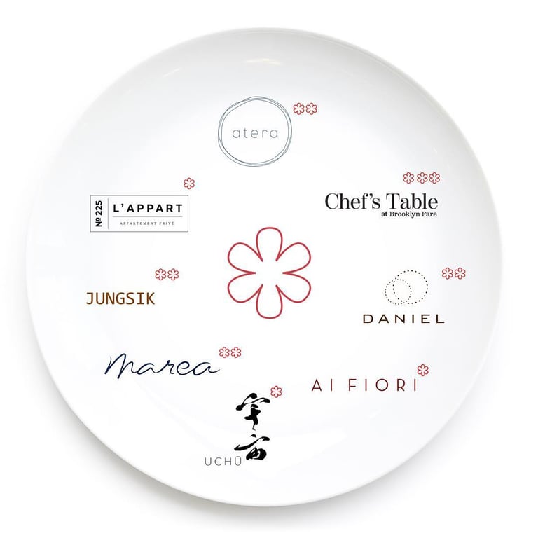 farm.one x Atera x chef's table at brooklyn fare x daniel x ai fiori x uchu x marea x jungsik x l'appart
