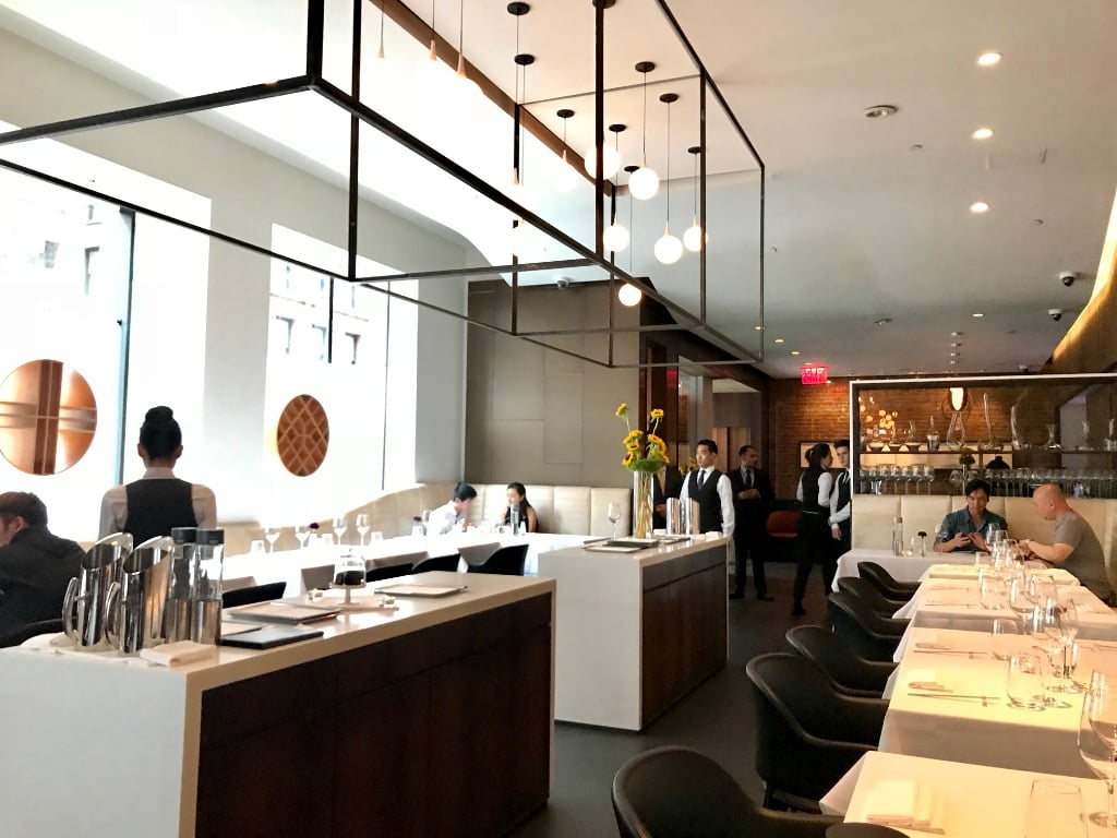 Dining room before service