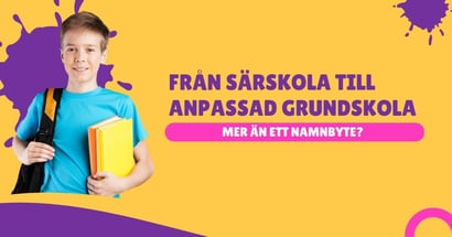 Från särskola till anpassad skola