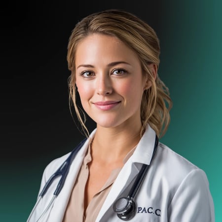 physician assistant background portrait