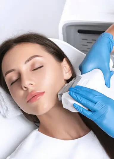 Ultrasound for Facial Aesthetics Training background portrait