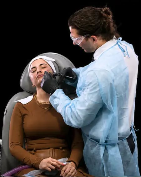 prp training for aesthetics background portrait