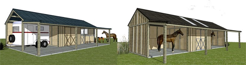 Outpost Custom designed horse stables