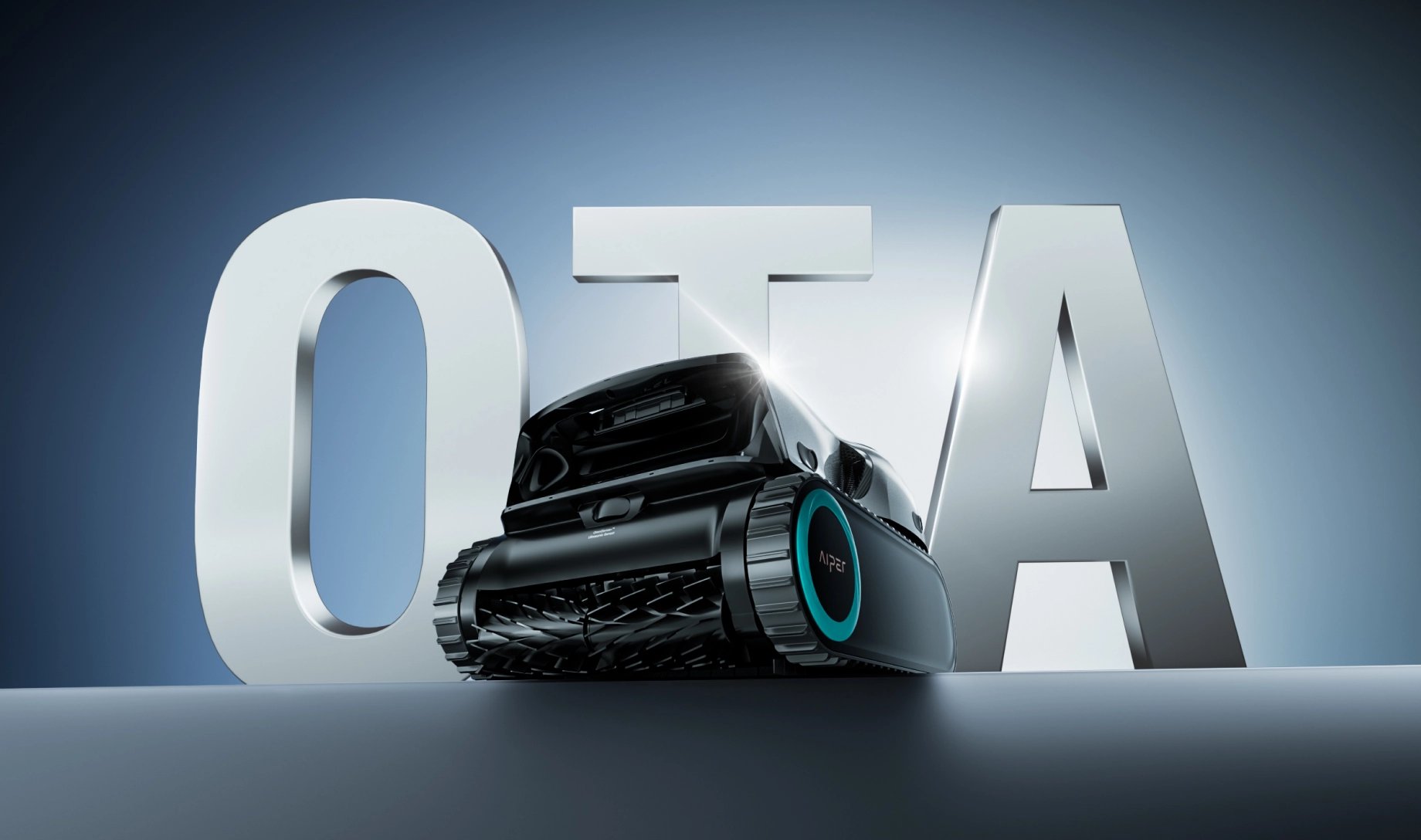 Aiper Scuba X1 Pro Max cordless robotic pool cleaner supports OTA updates for smart software upgrades.