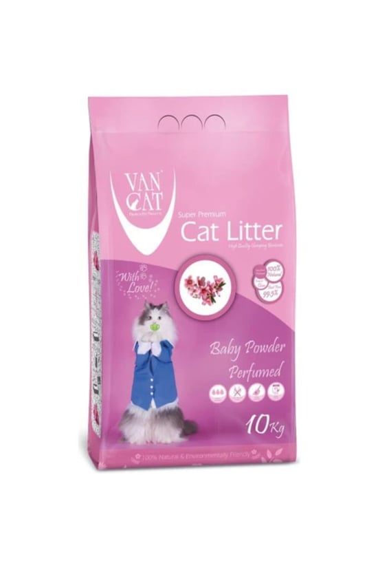 Van Cat Baby Powder Parfümlü Kedi Kumu 10 Kg