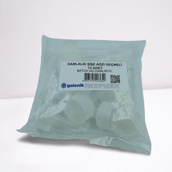 Galenik Damlalık Şişe Ağzı Geçmeli 12 Li Paket