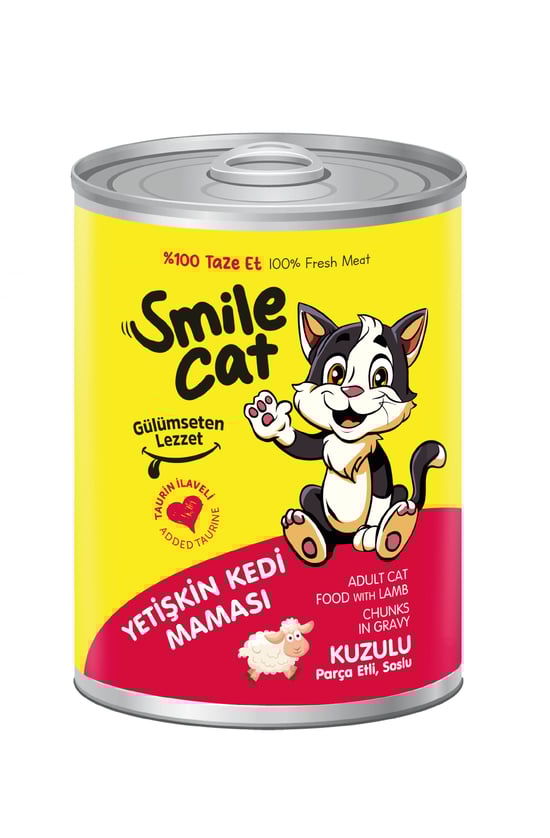 Smile 400 Gr Konserve Kedi Maması Kuzulu Sml-020