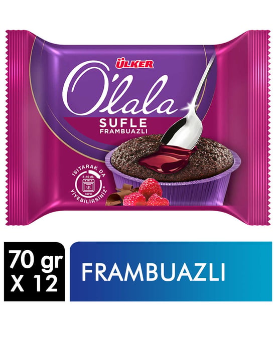 Ülker Olala Sufle Kek 70 Gr X 12'li Koli Frambuazlı