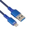 Wk-22025 Usb To Lightning Örgülü Siyah Telefon Şarj Kablosu