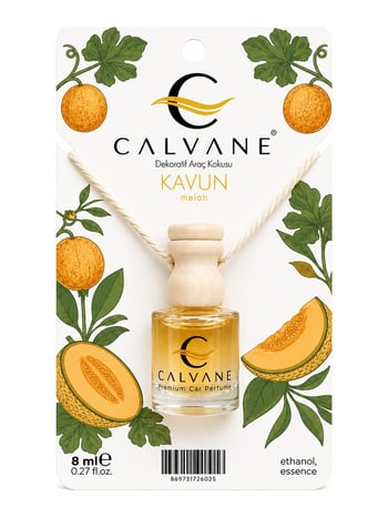 Calvane Perfume Premium Oto/araç Ayna Kokusu 8 Ml | Kavun