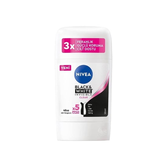 Nivea Black & White İnvisible Clear Kadın Stick 50 Ml