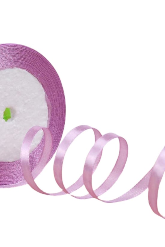 Saten Kurdele 6 Mm Lila 2 Metre