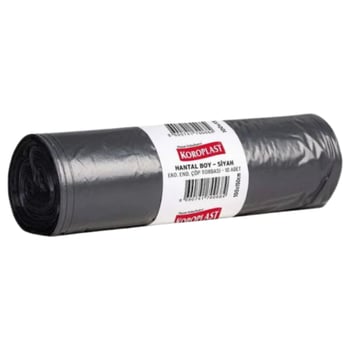 Koroplast Çöp Torbası Eko Endüstriyel Hantal Boy 100 Cm X 150 Cm Siyah