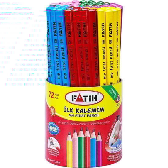 Fatih Jumbo Ucgen İ̇lk Kalem Renkli 12042