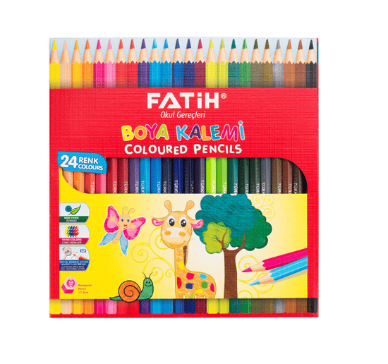 Fatih 24 Renk Tam Boy Boya Kalemi 33225