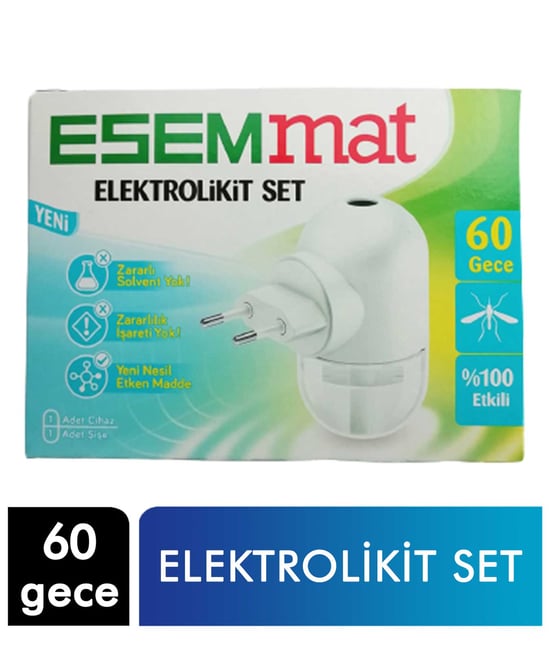 Esemmat Elektrolikit Otomatik Isı Kontrollü Set 60 Gece