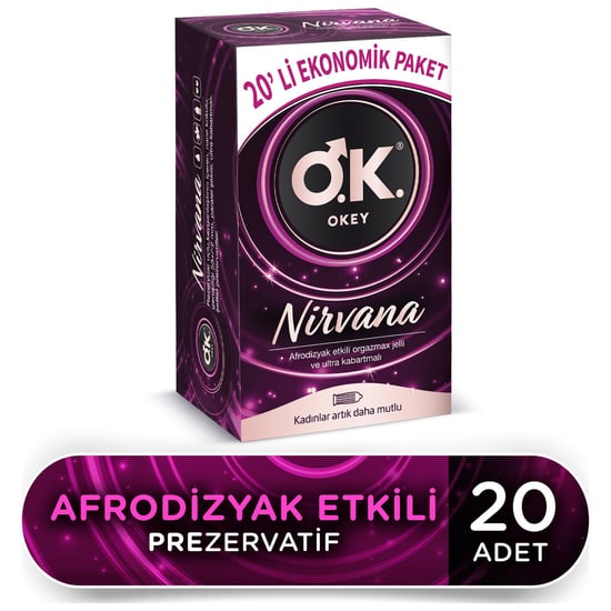 Okey Nirvana Prezervatif 20 Adet