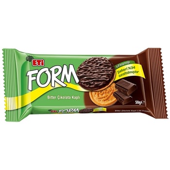 Eti Form Bisküvi Çikolata Kaplamalı 50 Gr