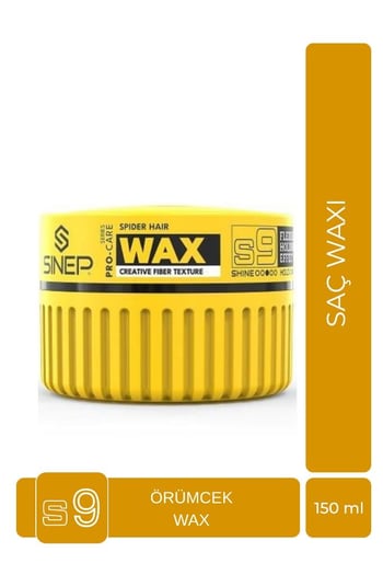 Sinep Pro-care Serisi Wax 150 Ml S9 Örümcek Wax Kavun Kokulu
