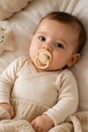 Wee Baby Cool Yuvarlak Uçlu Silikon Emzik 18+ Ay Krem