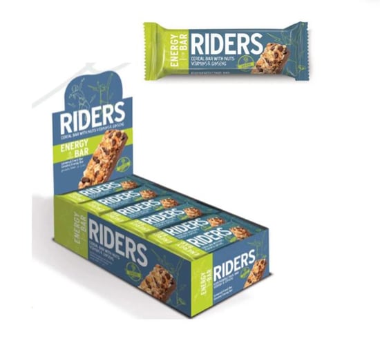 Hünnap Riders Enerji Bar Vitamin&Gınseng Kuruyemişli Tahıl Bar 40 Gr 24 Adet