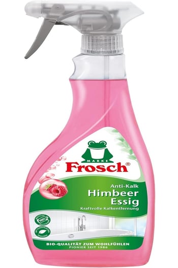 Frosch Ahududu Sirkesi İçeren Kireç Çözücü Banyo Temizleyici 500 Ml, Vegan