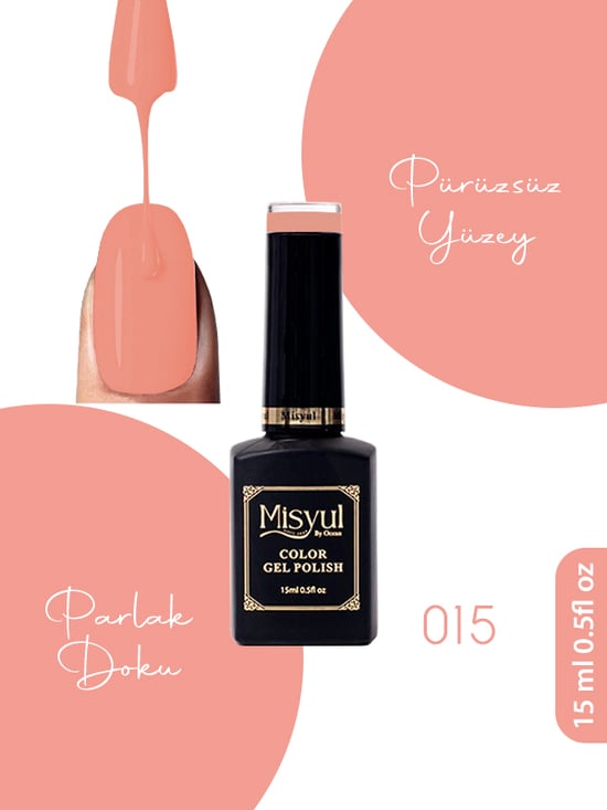 Misyul Uv Led Kalıcı Oje Nail Art 15 Ml 015