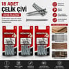 Medalyan Dl-20 ( 4x50 ) ( 18pcs ) ( Beton ) Çelik Çivi