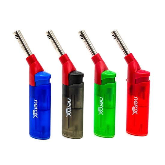 Nerox Nrx-0631 Mutfak Çakmak ( Şeffaf Renkli ) ( Eğri Uçlu )