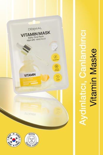 Dermal Kuru ve Yorgun Ciltler için Nemlendrici ve Canlandırıcı Kore Maskesi 23 Gr