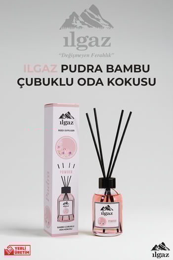 Ilgaz Pudra Bambu Çubuklu Oda Kokusu 110 ml | Red Diffuser Powder Ortam Kokusu