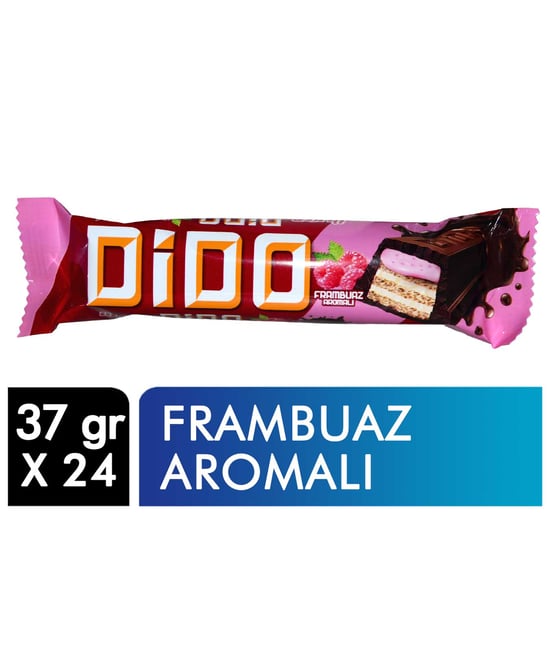 Ülker Dido Çikolatalı Gofret 37 G X 24'lü Paket Frambuaz Aromalı