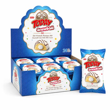 Elvan Today Snowball Sütlü Kek 35 Gr 24 Adet