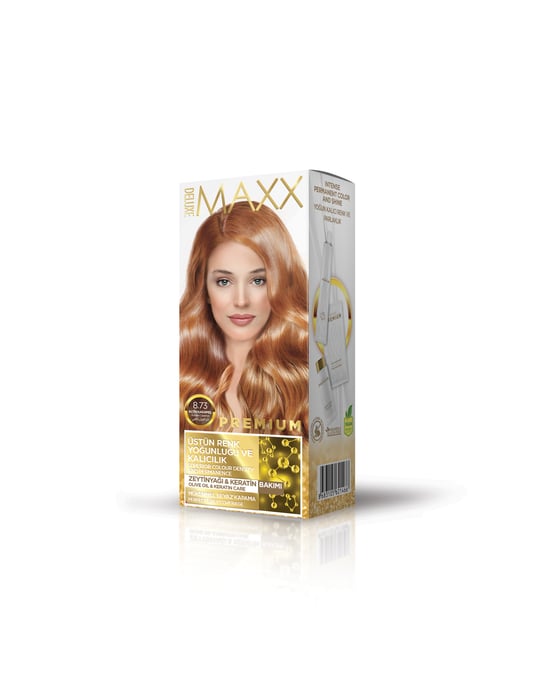 Maxx Deluxe Premium Yarı Kit Set Boya 8.73 Altın Karamel