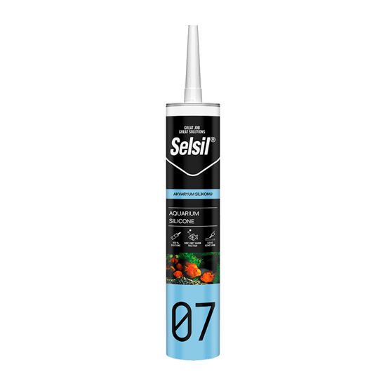 Selsil-2449 07 ( Şeffaf & Akvaryum ) Silikonu 280ml