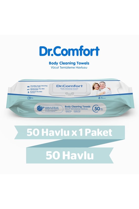 Dr. Comfort Vücut Temizlik Havlusu 50'li