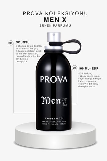 Prova Men X Edp Odunsu Erkek Parfüm 100 Ml
