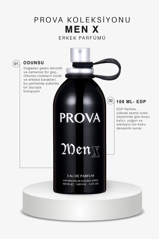 Prova Men X Edp Odunsu Erkek Parfüm 100 Ml