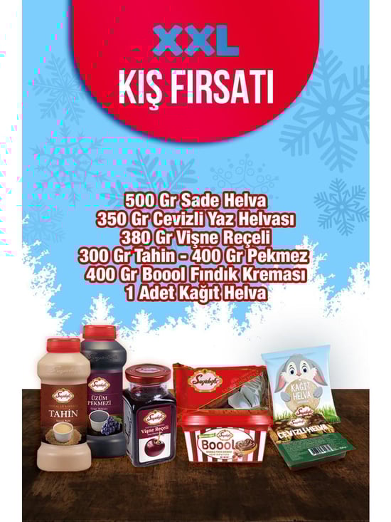 Seyidoğlu Geleneksel Tatlı Seti – Tahin, Helva, Reçel, Pekmez ve Fındık Kreması