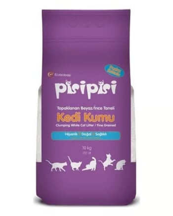 Pisipisi Eczacıbaşı Kedi Kumu İnce Pudralı 10 Kg