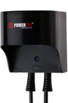 Powertec Tr-301 Otel Tipi Otomatik Kapanan Askı Aparatlı Duvara Monte Fön Makinesi Siyah