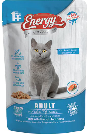 Kedİ Mamasi İslak Yetİşkİn Somonlu & Yavru Tavuklu Karma 85 Gr