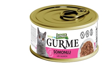 Jungle Gurme Konserve 85 Gr Kedi Maması Yetişkin Somonlu