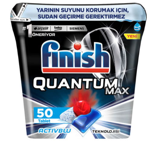 Finish Quantum Max Bulaşık Makinesi Tableti 50'li