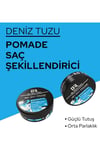 Black Red Sea Salt Pomade Saç Şekillendirici Parlak Doğal Görünüm Sert Wax 120 Ml