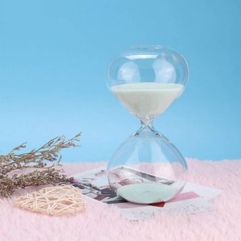 BUFFER® Masaüstü Cam Kum Saati – Estetik Tasarım, Dekoratif Zaman Ölçüm Aleti