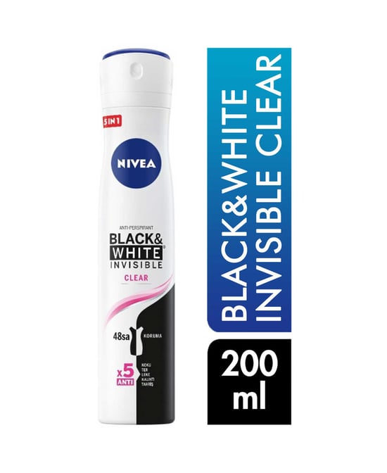 Nivea Deodorant 200 Ml Kadın Black&white Invisible Clear