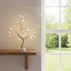 BUFFER® Masaüstü Boncuklu Şarjlı Ağaç Lamba – 3 Kademeli Dokunmatik Işık, Dekoratif LED Masaüstü Ort