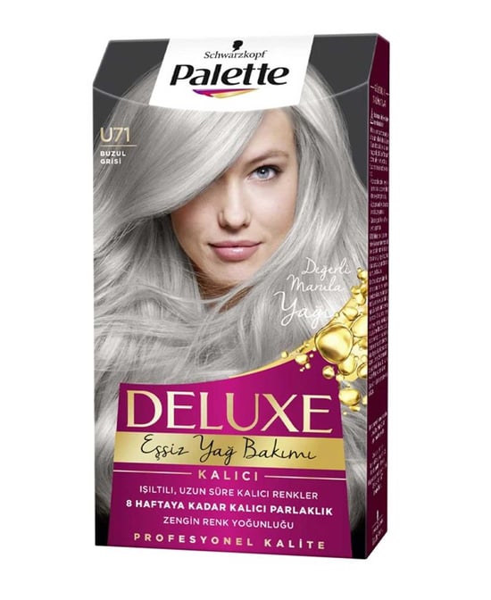 Palette Deluxe Saç Boyası No: U71 Buzul Grisi
